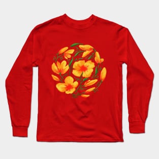 California poppy Long Sleeve T-Shirt